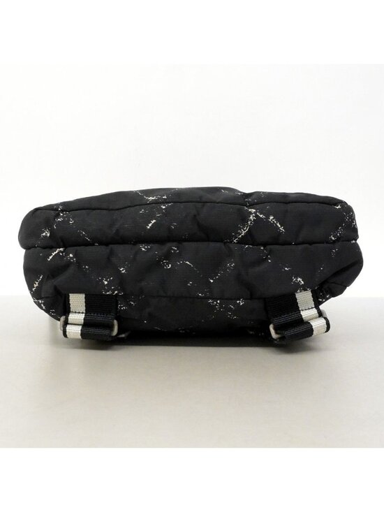 Chanel Backpack Vintage Travel Nylon Black Silver main image 2